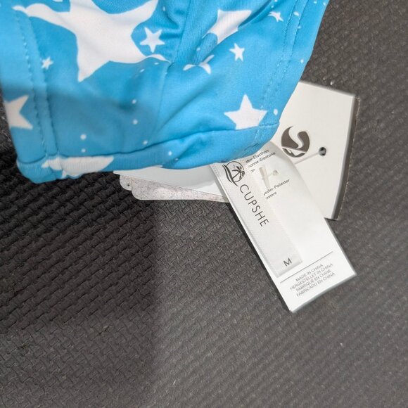 Cupshe 4th of July Starlight Cross Back Bralette Extra Cheeky High Waist Bikini - Picture 8 of 13